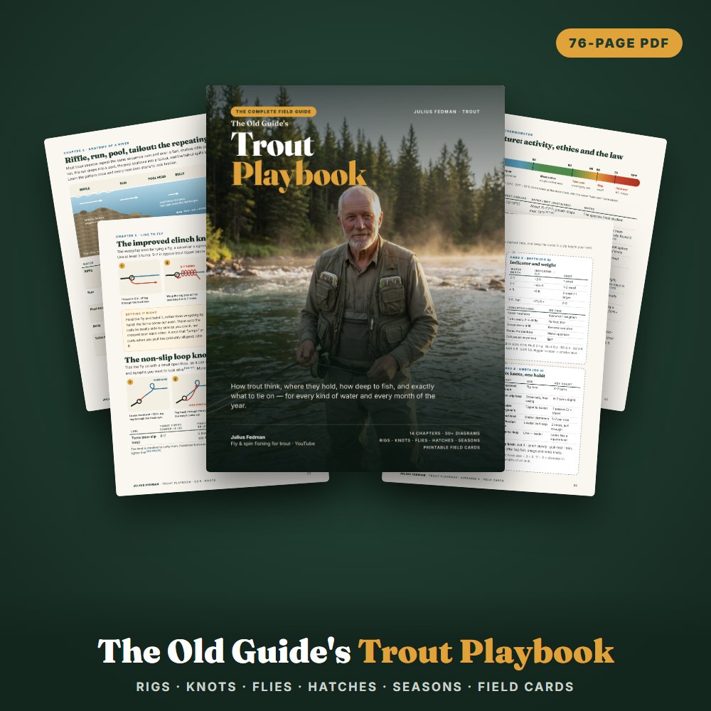 The Old Guide's Trout Playbook, a 76-page PDF guide
